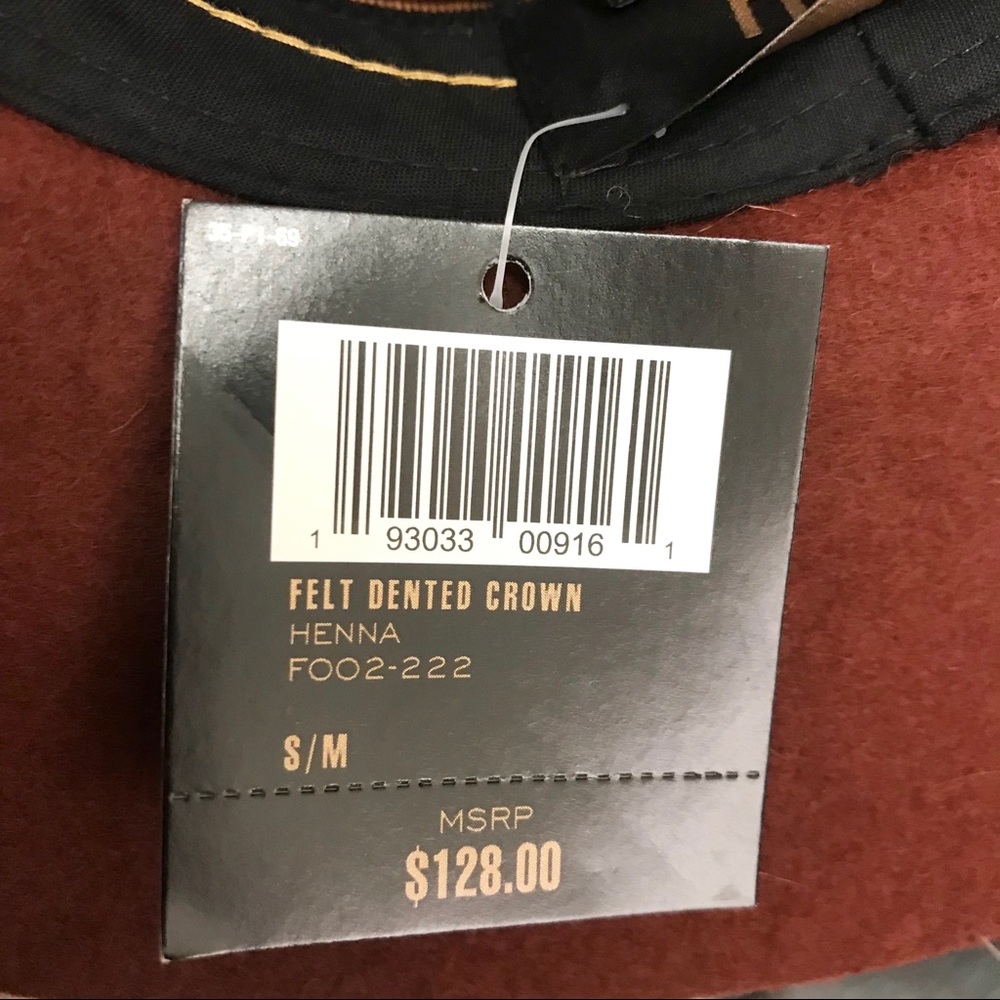 NWT FRYE Felt Dented Crown Wool Hat - Picture 8 of 8